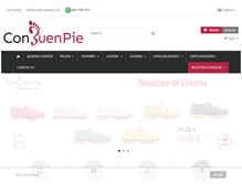 Tablet Screenshot of conbuenpie.com